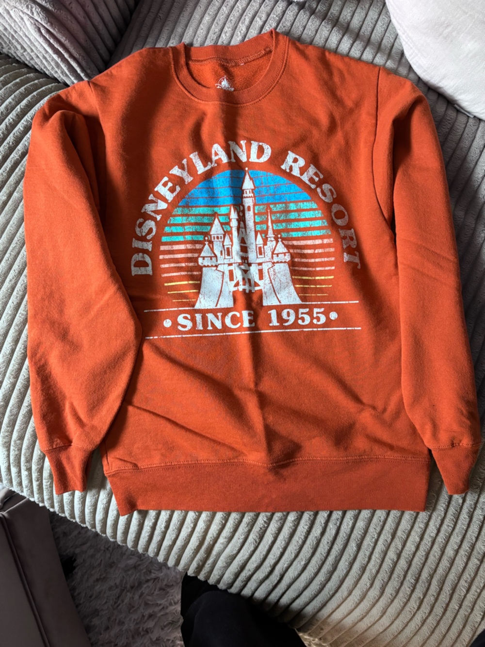 Disney Orange Crewneck Sweatshirt